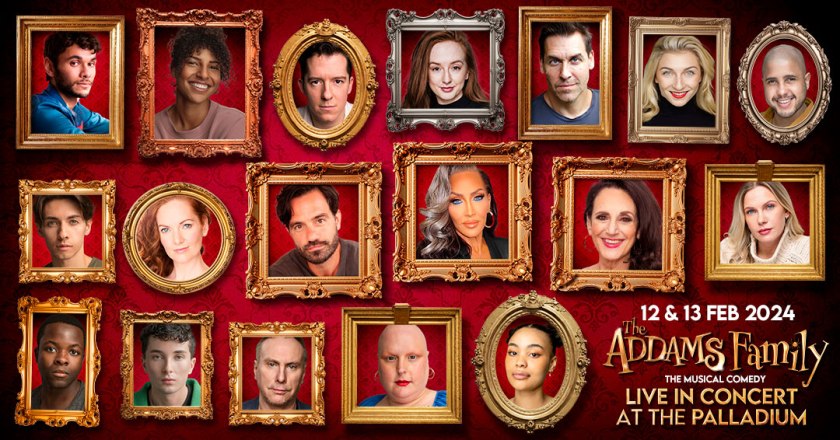 Full cast announced for The Addams Family, A Musical Comedy Live in Concert at London Palladium