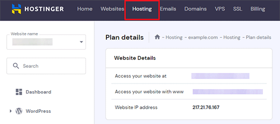 Hostinger server IP Hostinger server IP