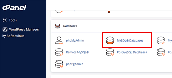 mysqldatabases