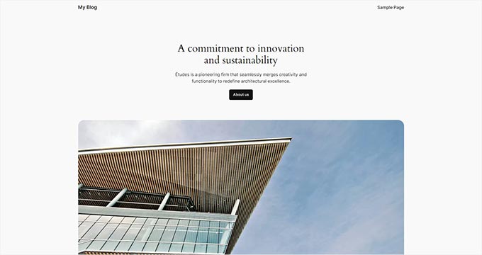 Default WordPress theme Default WordPress theme
